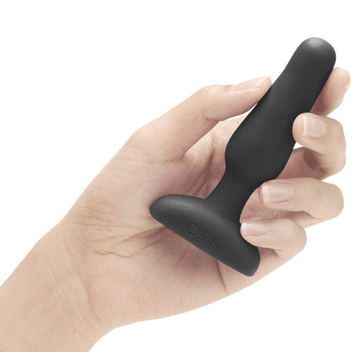 b-Vibe Novice Small Remote Control Rechargeable Butt Plug Black