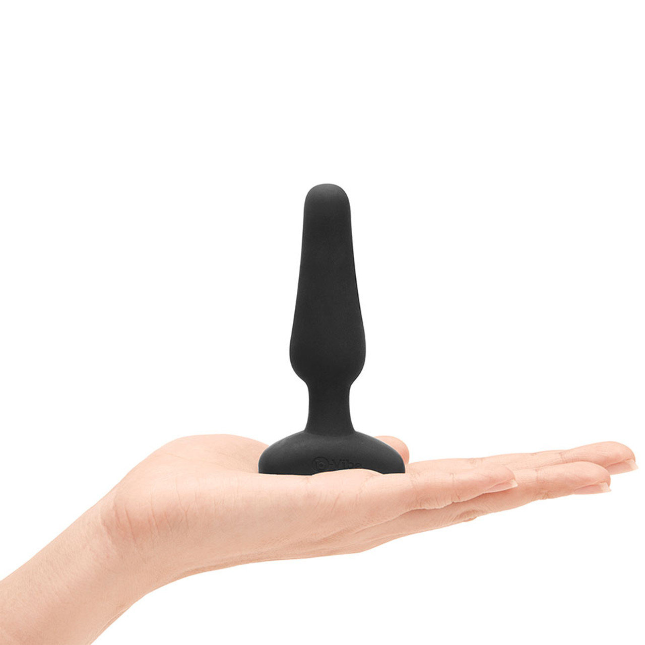 b-Vibe Novice Small Remote Control Rechargeable Butt Plug Black