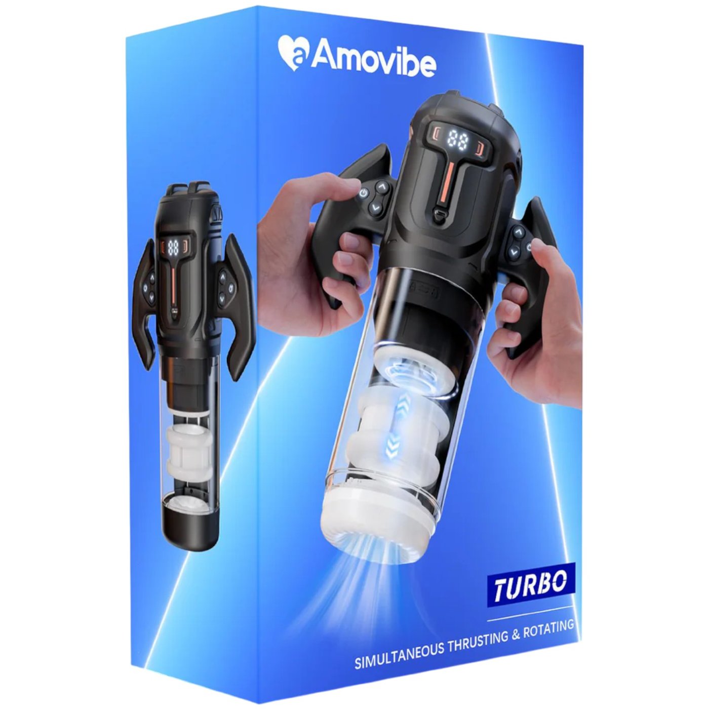 Amovibe Turbo Thrusting & Rotating Automatic Male Masturbator