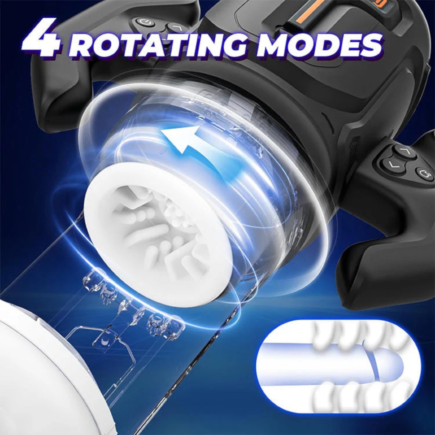 Amovibe Turbo Thrusting & Rotating Automatic Male Masturbator