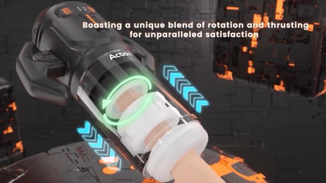 Amovibe Turbo Thrusting & Rotating Automatic Male Masturbator