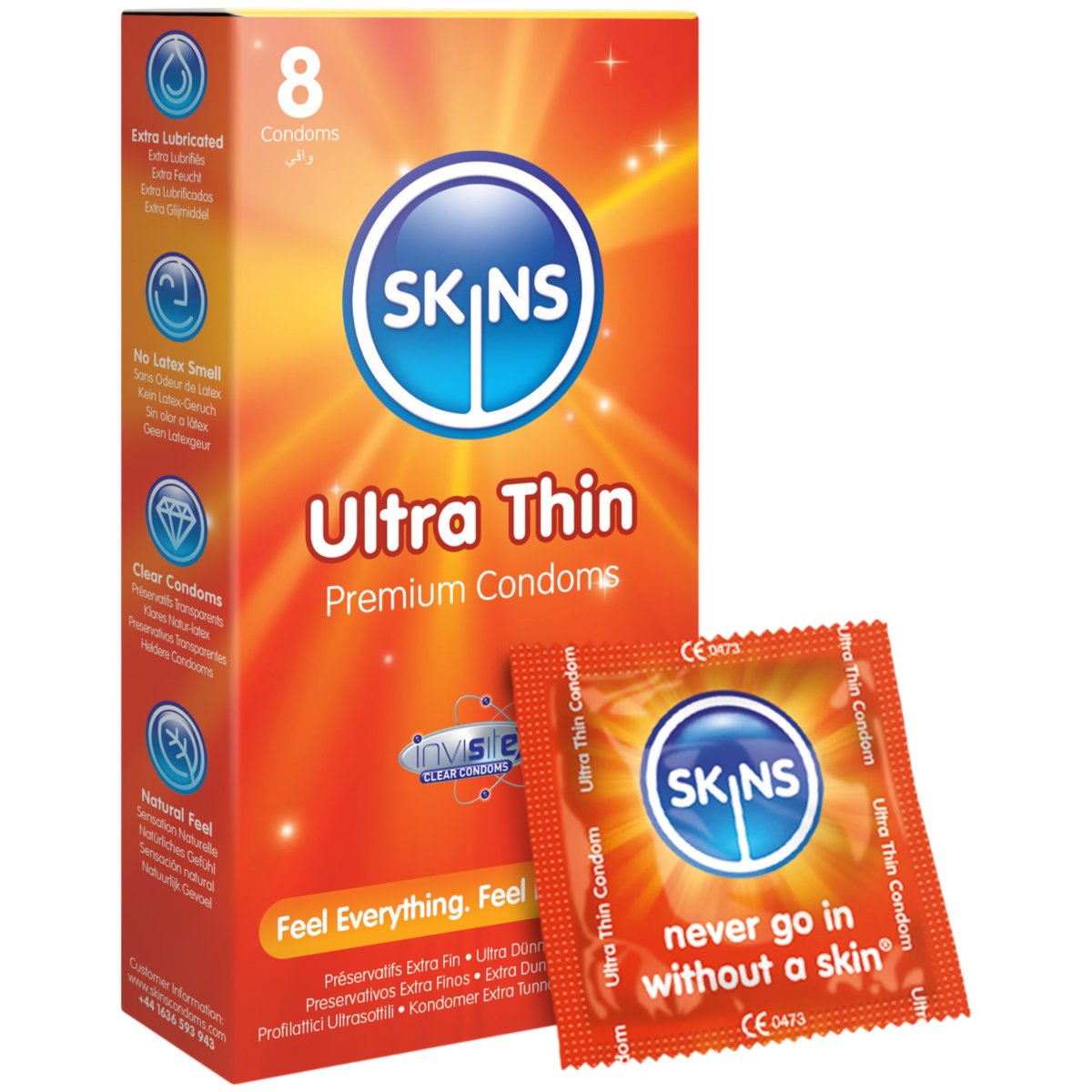 Skins Ultra Thin Premium Condoms (8 Pack)