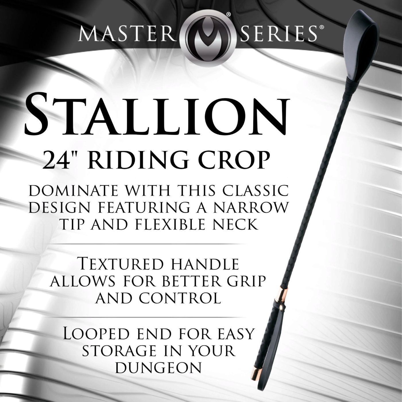 Master Series Stallion 24 Inch BDSM Riding Crop
