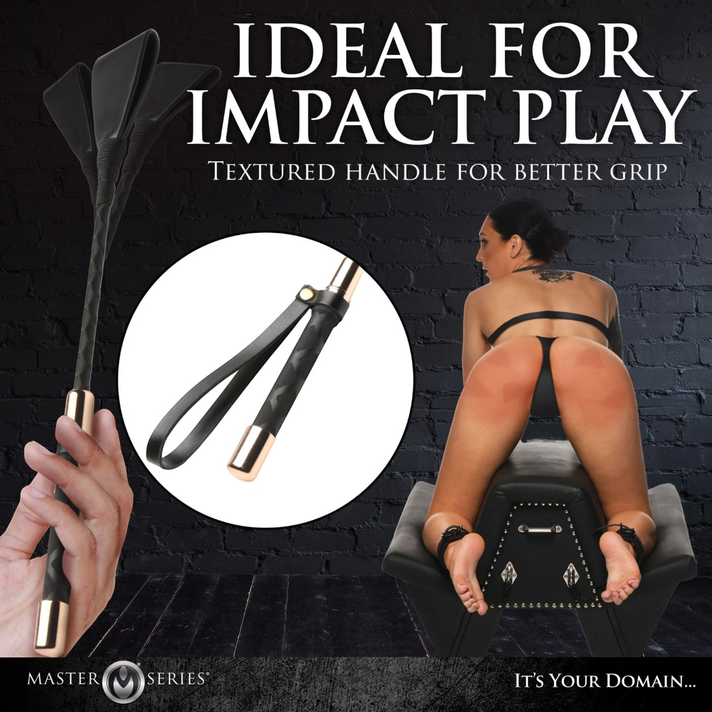 Master Series Stallion 24 Inch BDSM Riding Crop