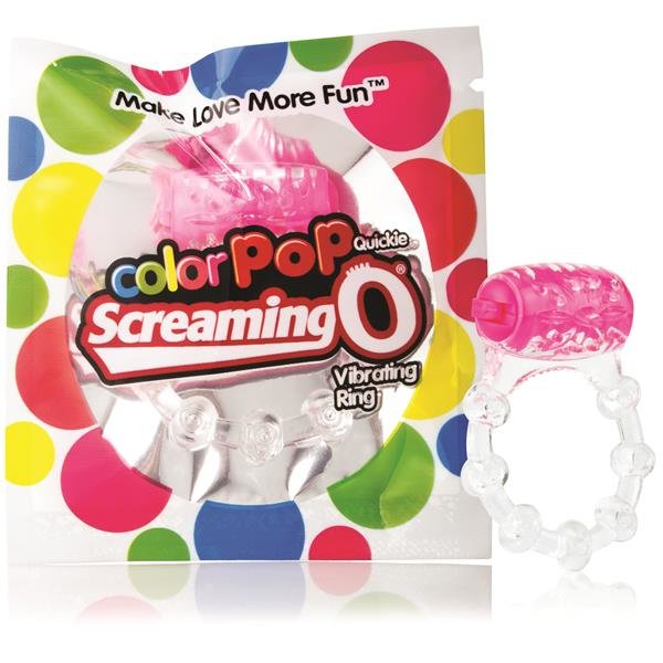 Screaming O ColorPoP Quickie Vibrating Cock Ring Pink