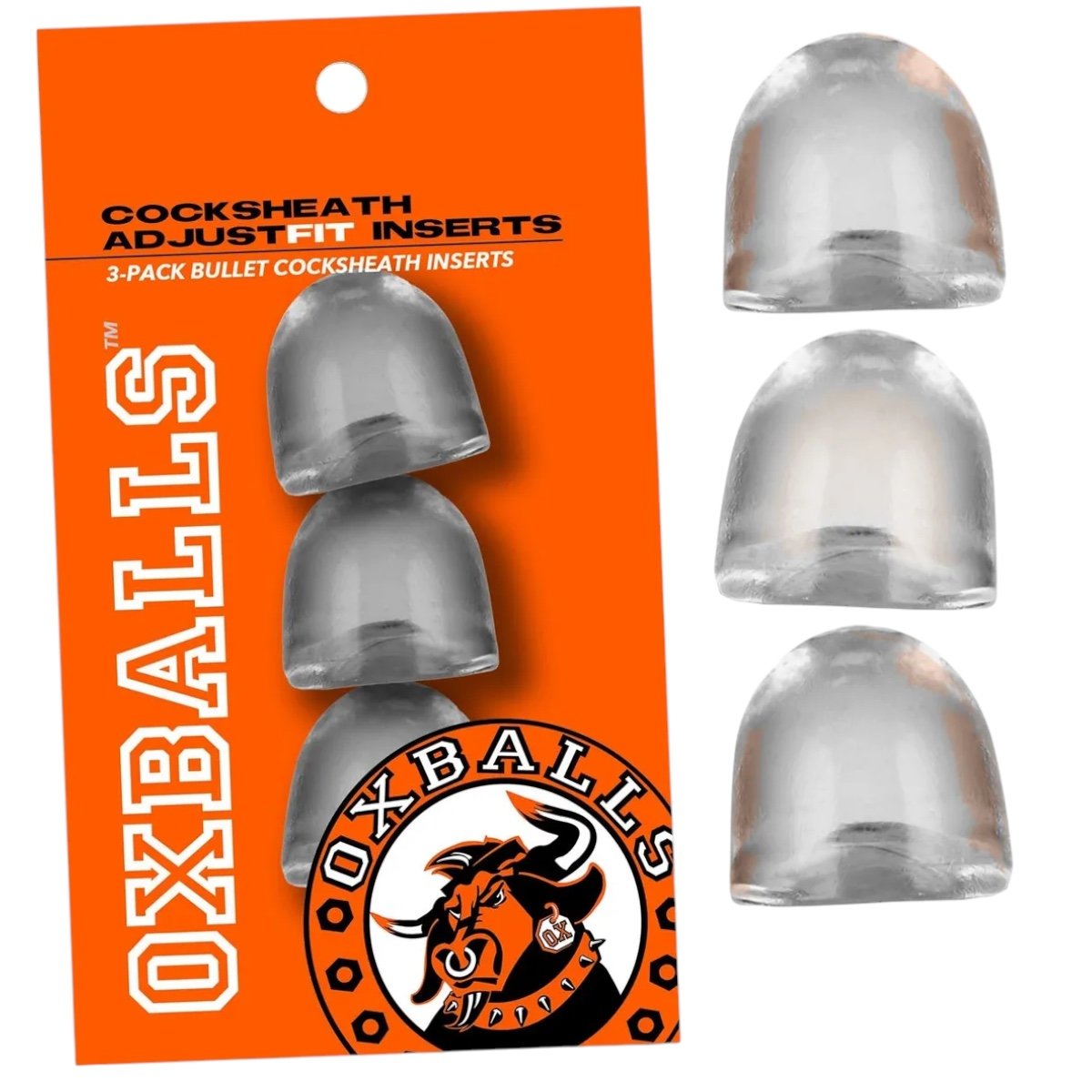 Oxballs ADJUSTfit Bullet Cocksheath Inserts Clear (3 Pack)