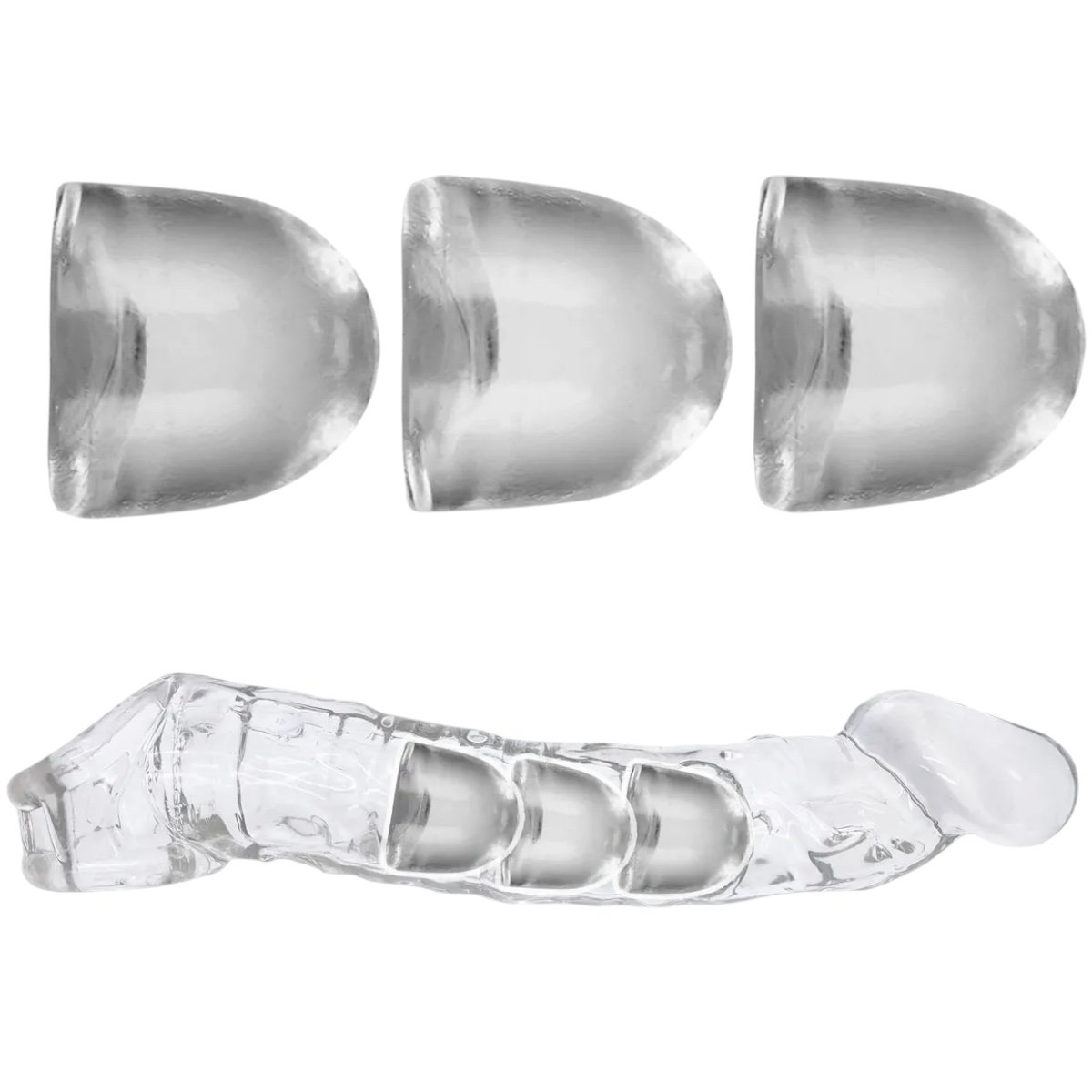 Oxballs ADJUSTfit Bullet Cocksheath Inserts Clear (3 Pack)