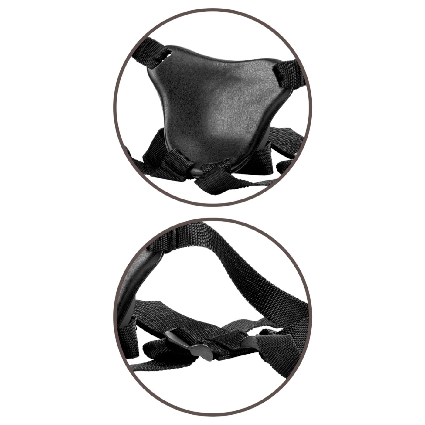 King Cock Strap-On Harness Body Dock Kit with 7 Inch Dildo
