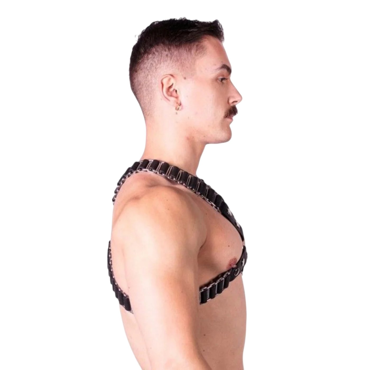 Prowler RED Leather Ballistic Harness Black