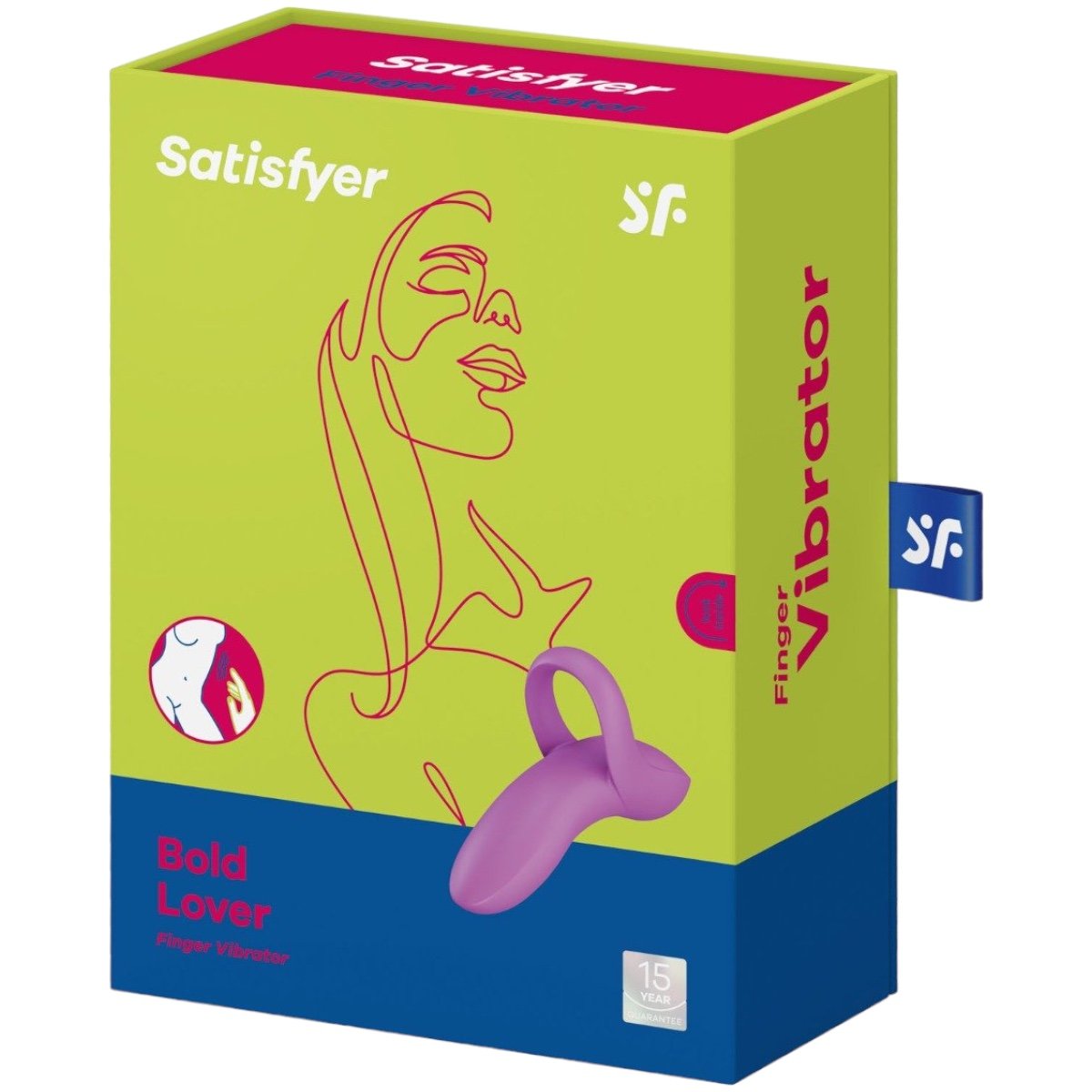 Satisfyer Bold Lover 12 Function Rechargeable Finger Vibrator Pink