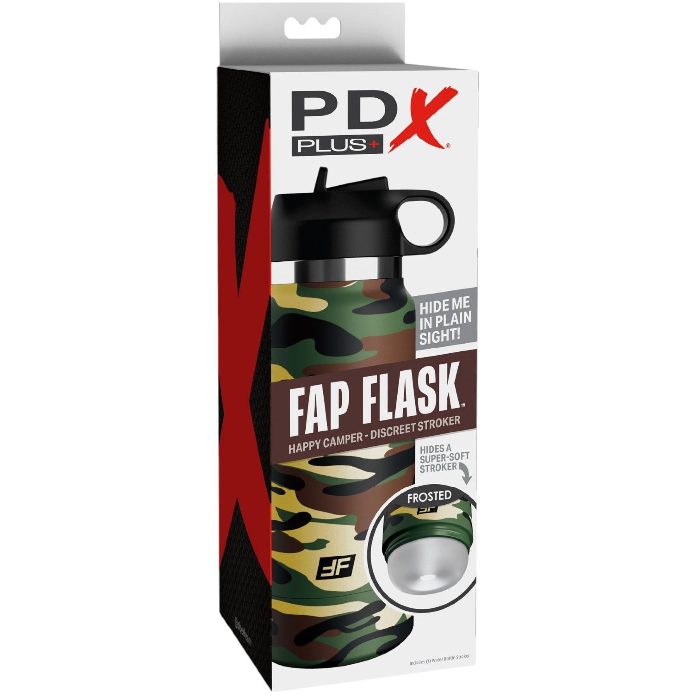 PDX Plus Fap Flask Happy Camper Discreet Stroker