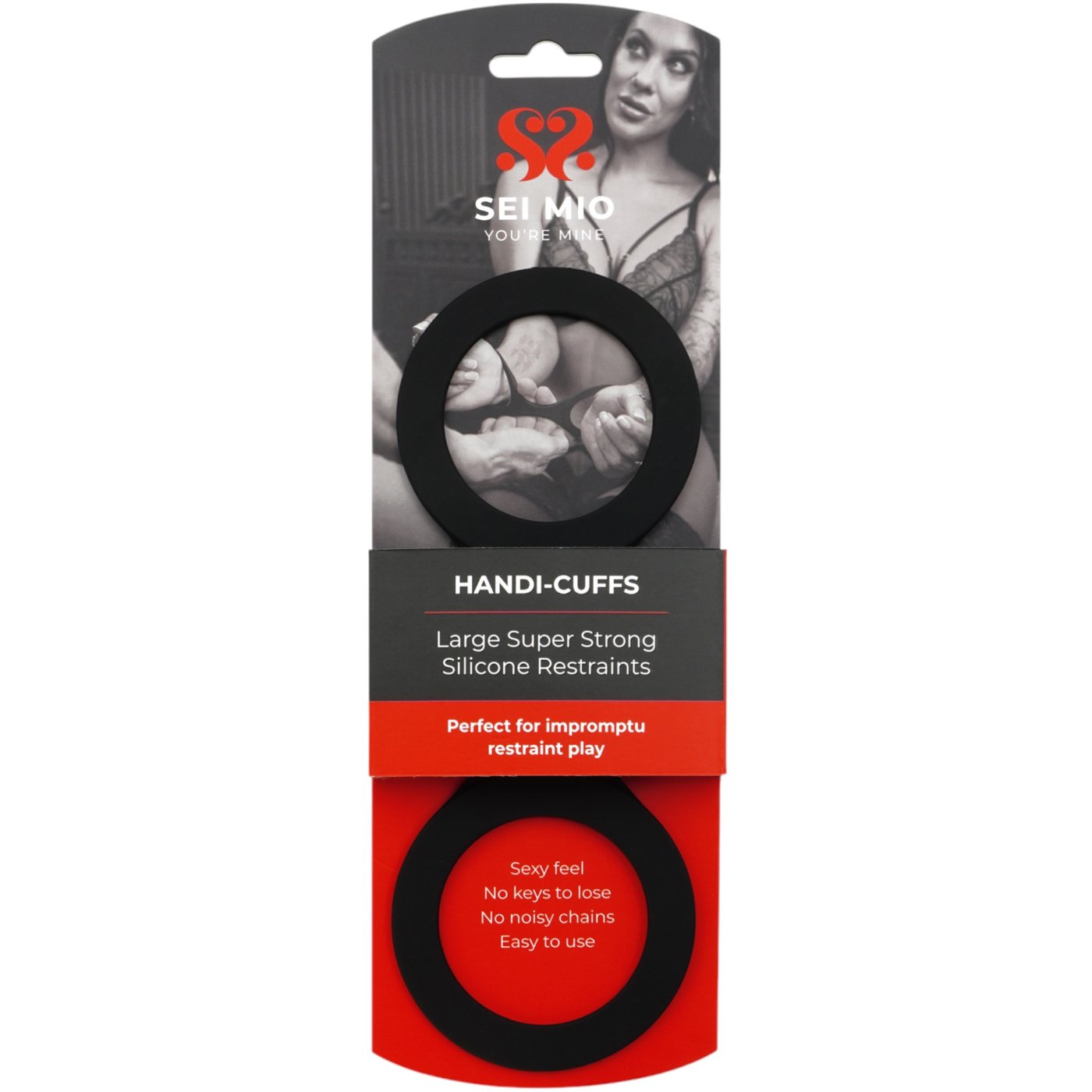Sei Mio Handi-Cuffs Large Super Strong Silicone Restraint Cuffs