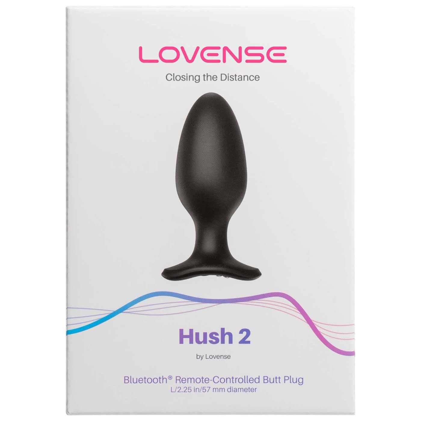 Lovense Hush 2 Large App-Controlled Rechargeable Vibrating Butt Plug 5 Inch