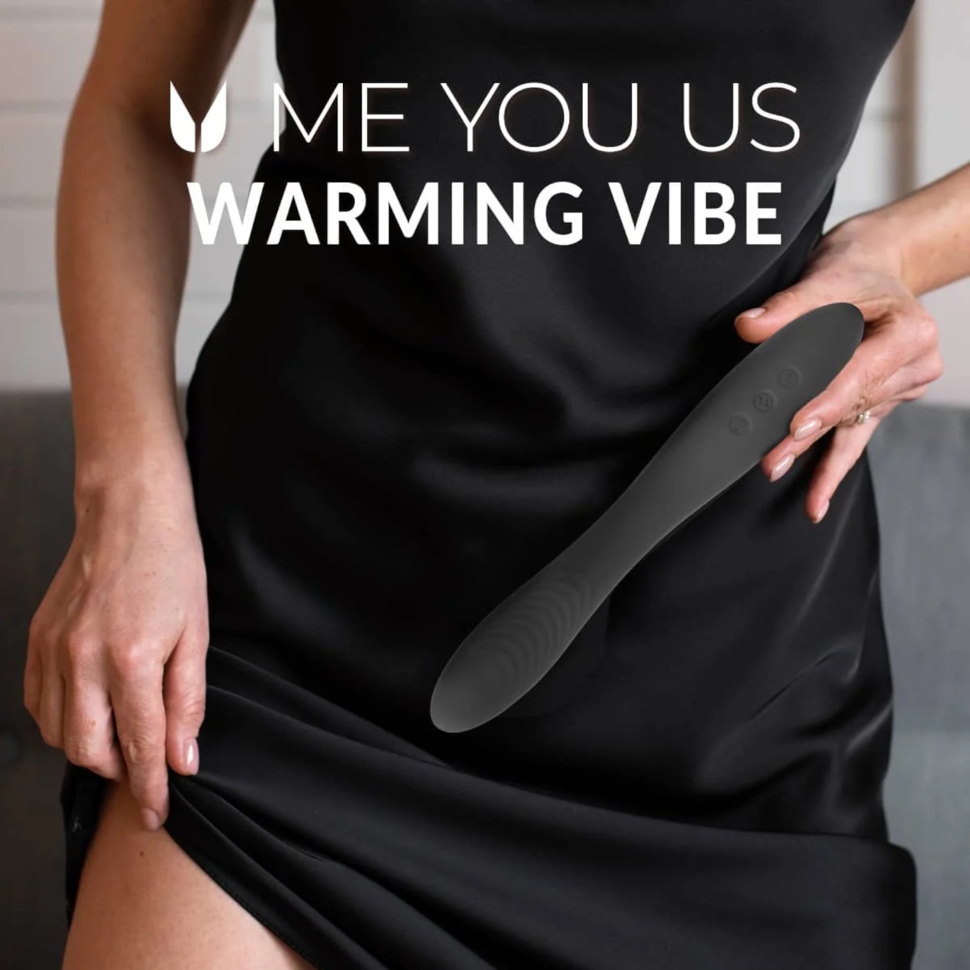 Me You Us Warming Rechargeable Vibrator Black