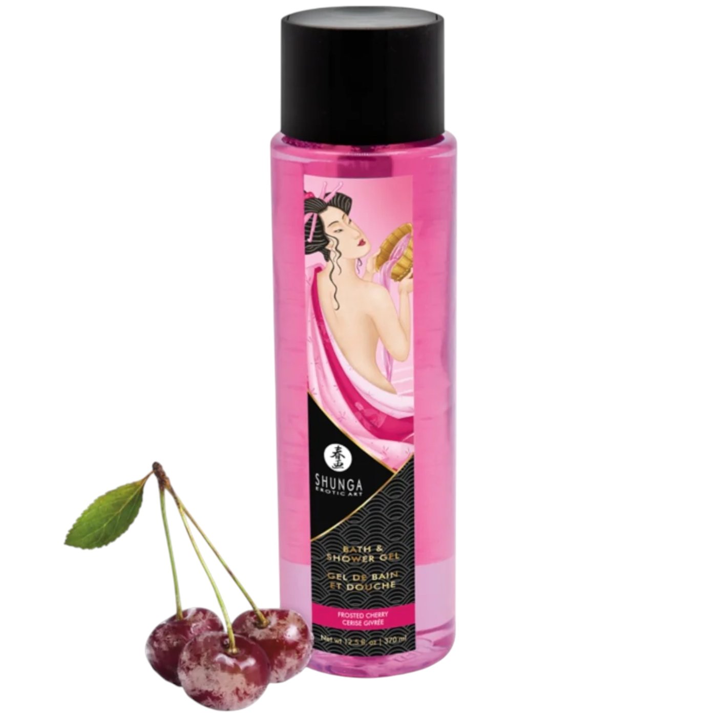 Shunga Bath &amp; Shower Gel Frosted Cherry 370ml