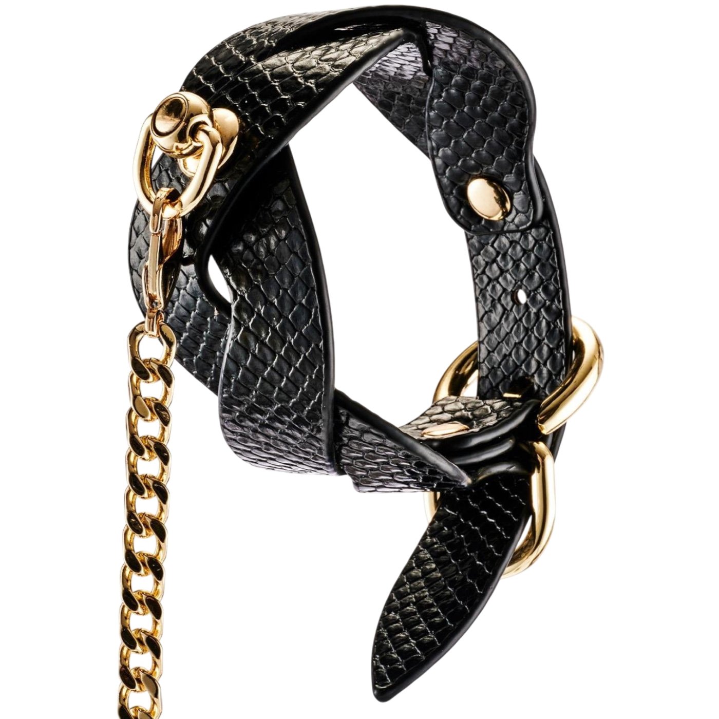 Guilty Pleasure Eclipse Lunar Braided Bondage Collar & Leash Set