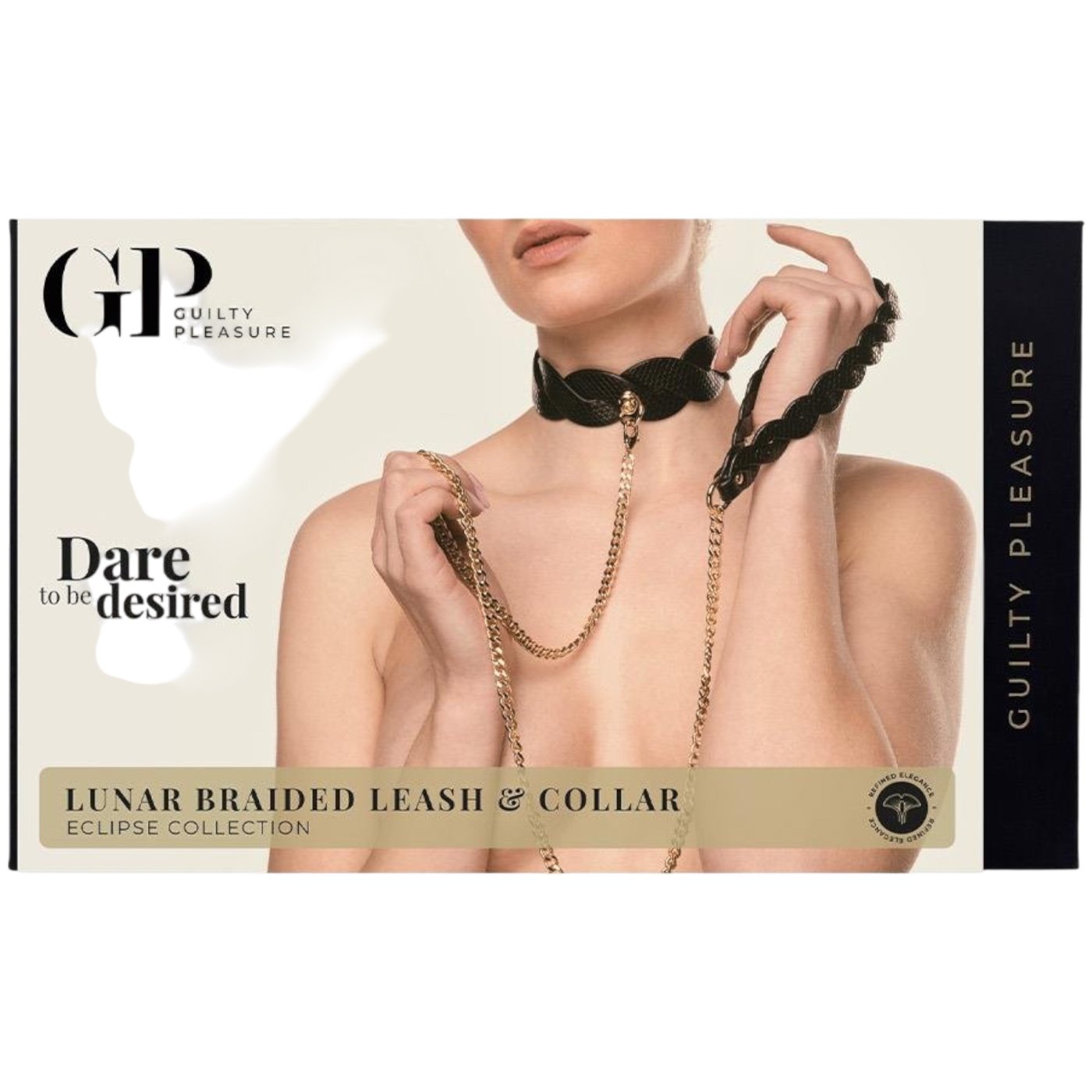 Guilty Pleasure Eclipse Lunar Braided Bondage Collar & Leash Set