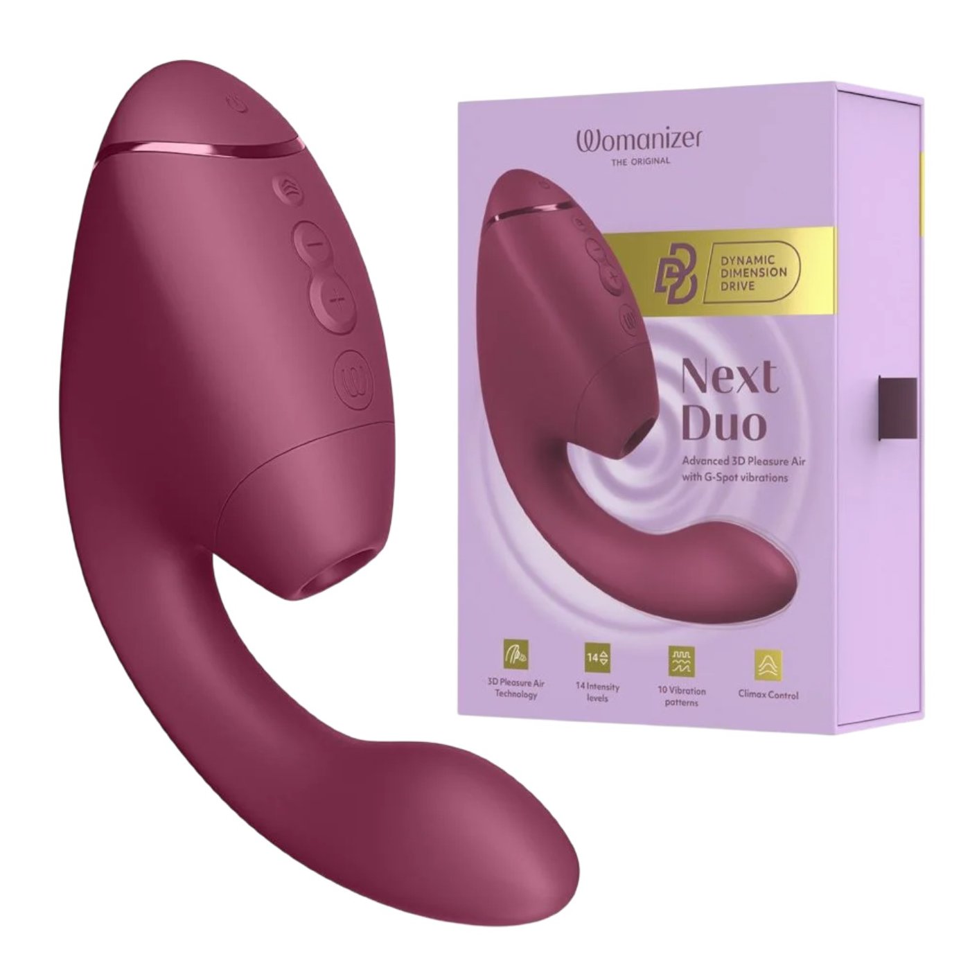Womanizer Next Duo 3D Pleasure Air Clitoral & G-Spot Stimulator