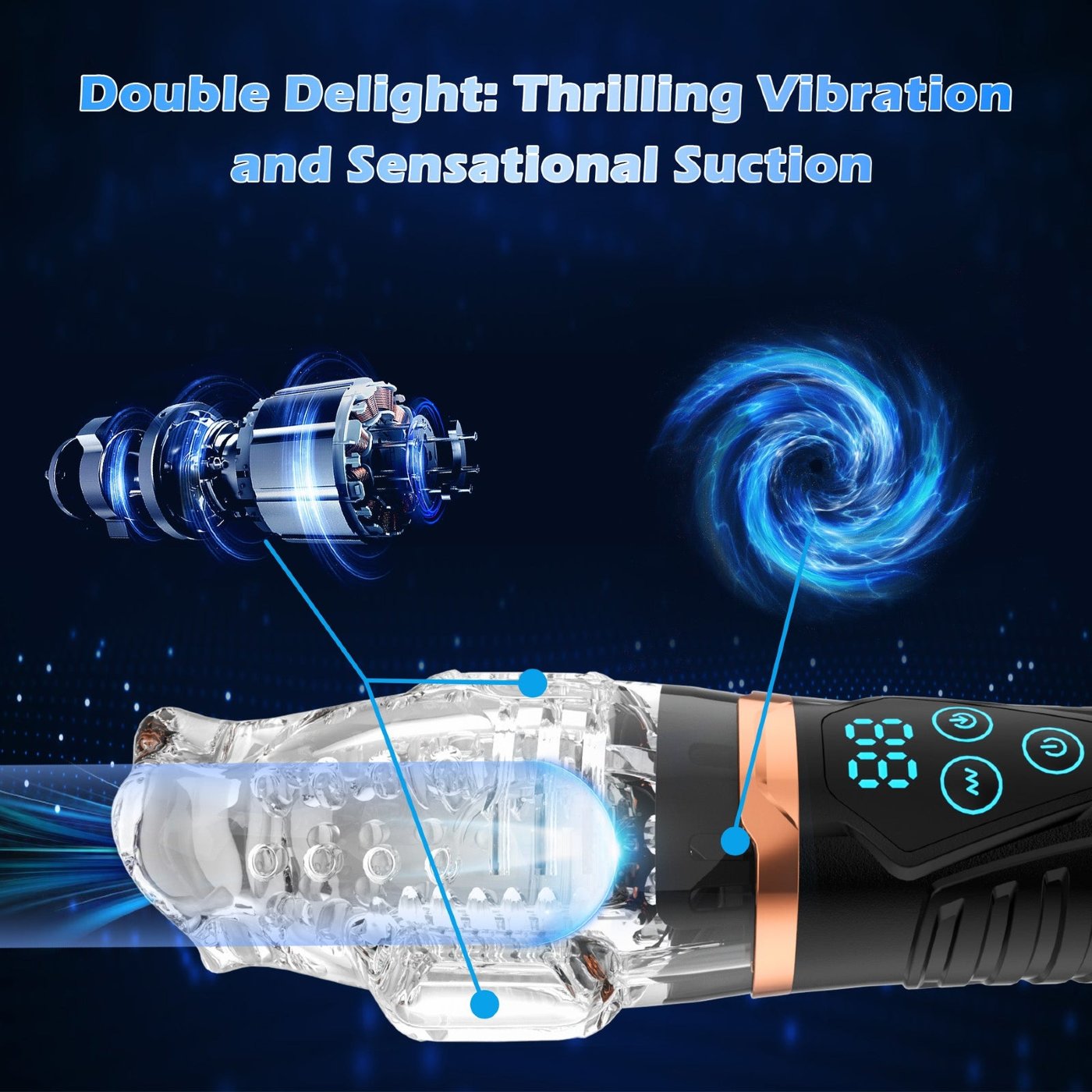 Amovibe Alpha Sucking & Vibrating Automatic Male Masturbator