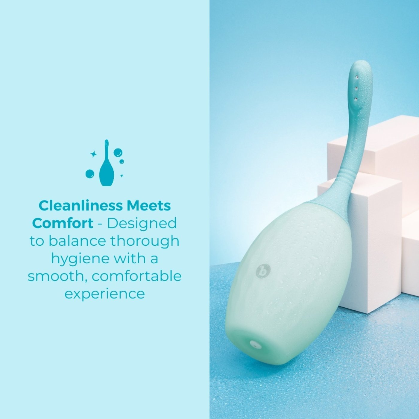 b-Vibe Silicone Flexflow Anal Douche 350ml
