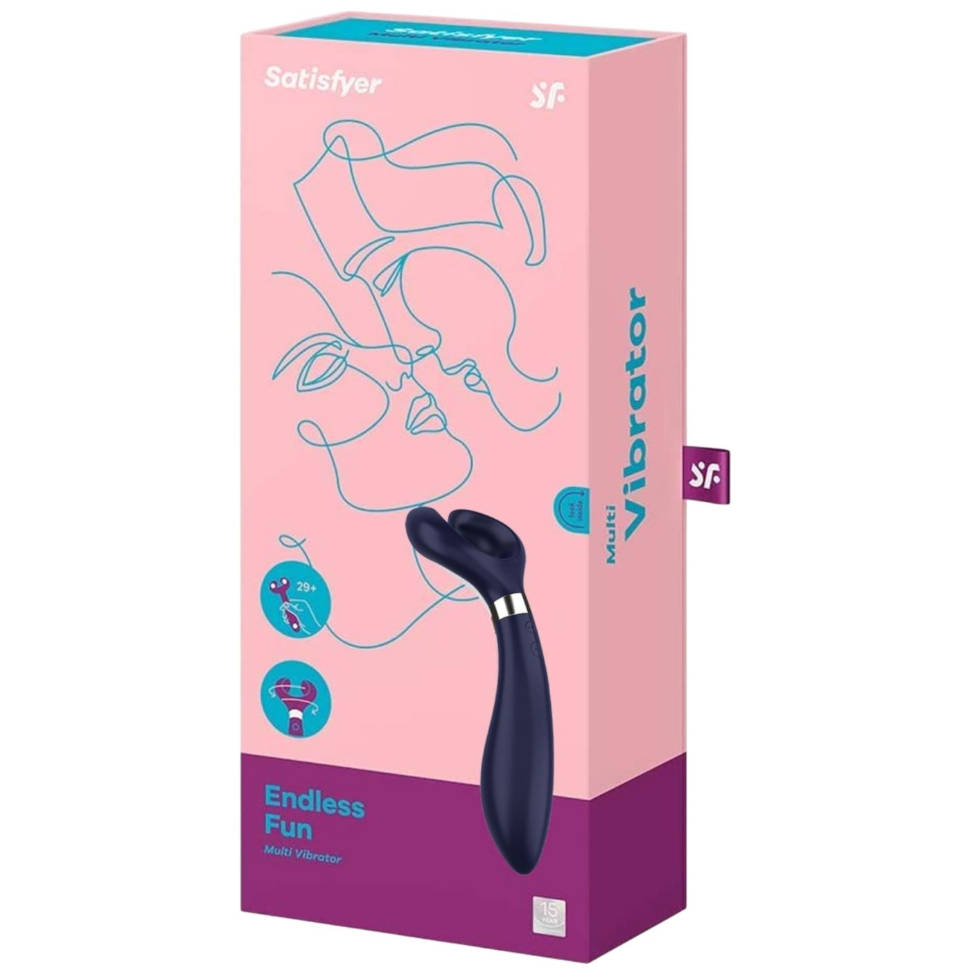 Satisfyer Partner Endless Fun Couples Multi Vibrator Navy