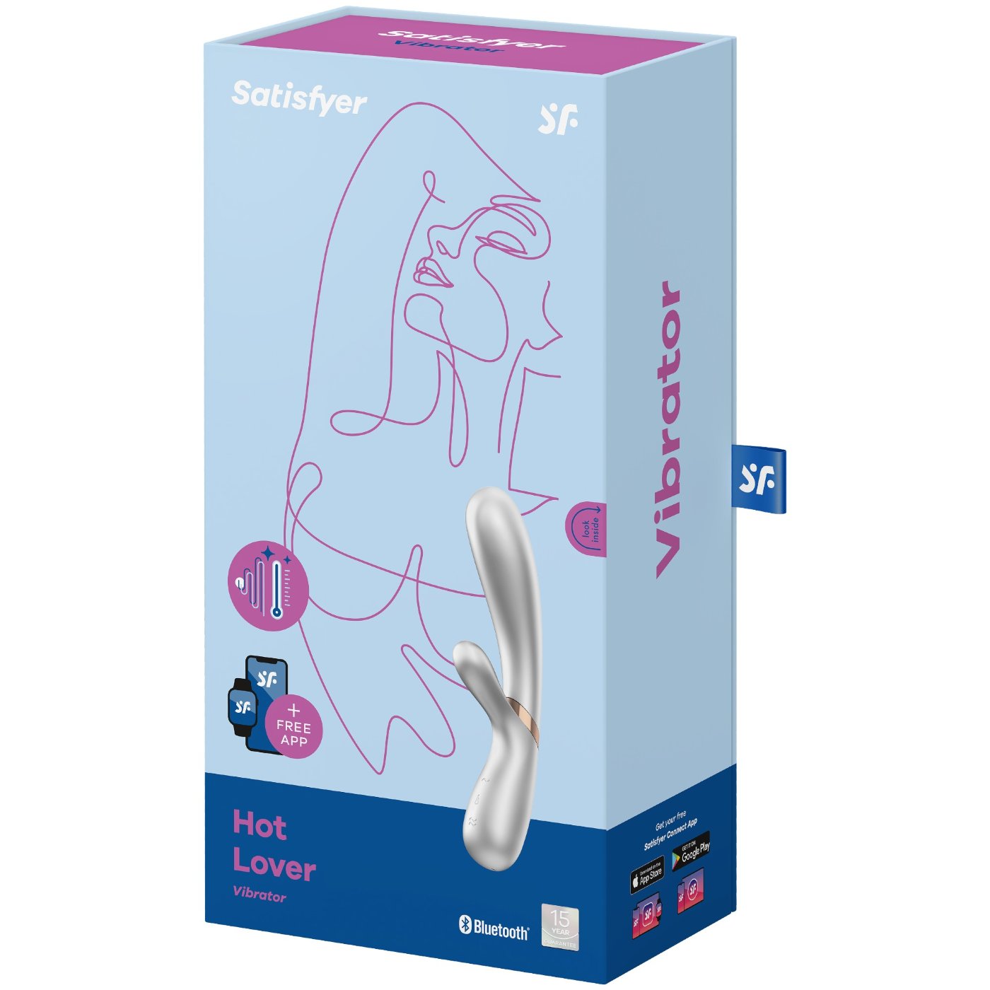 Satisfyer Hot Lover G-Spot Rabbit Vibrator Silver
