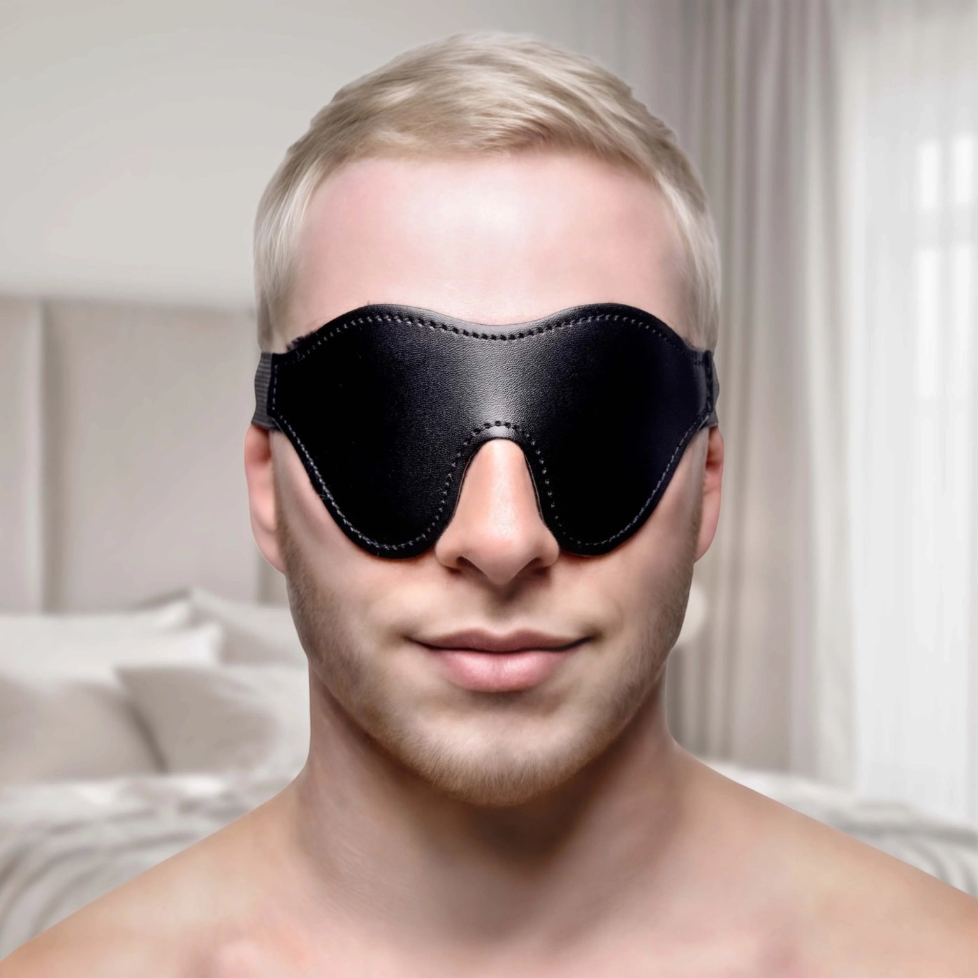 Strict Black Fleece Lined Blindfold