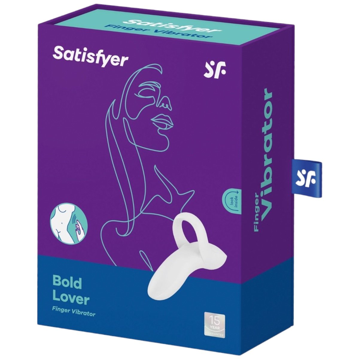 Satisfyer Bold Lover 12 Function Rechargeable Finger Vibrator White