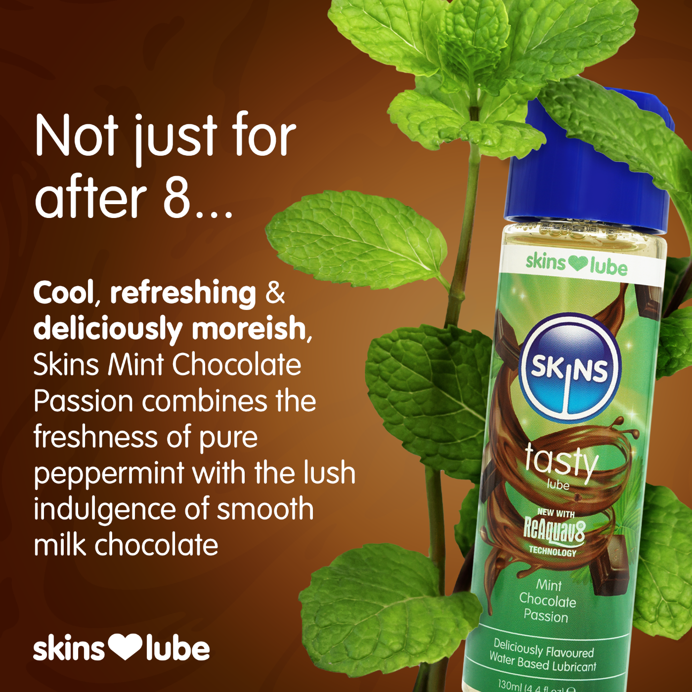 Skins Mint Chocolate Water Based Lubricant 130ml