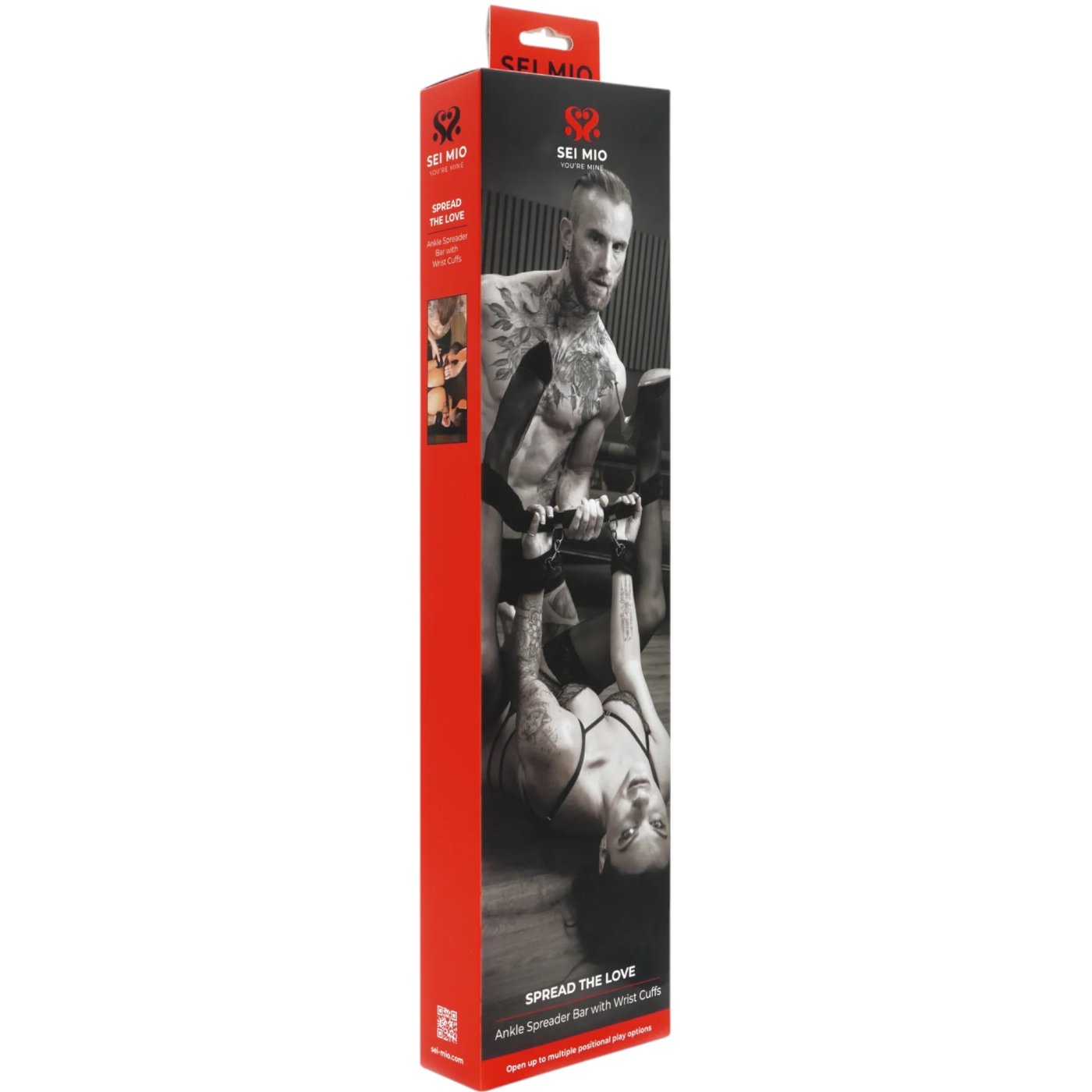 Sei Mio Spread The Love Ankle Spreader Bar With Wrist Cuffs