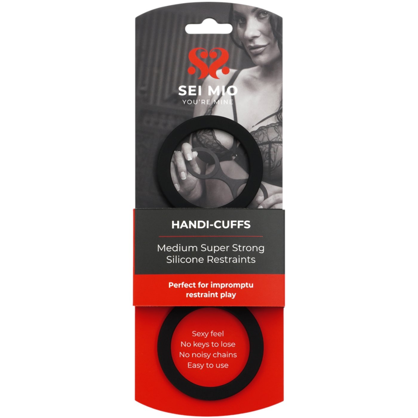 Sei Mio Handi-Cuffs Medium Super Strong Silicone Restraint Cuffs