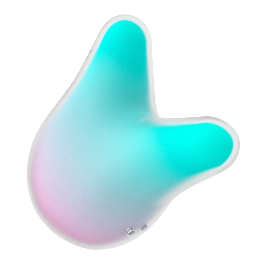 Satisfyer Mermaid Vibes Double Air Pulse Rechargeable Clitoral Vibrator Mint-Pink