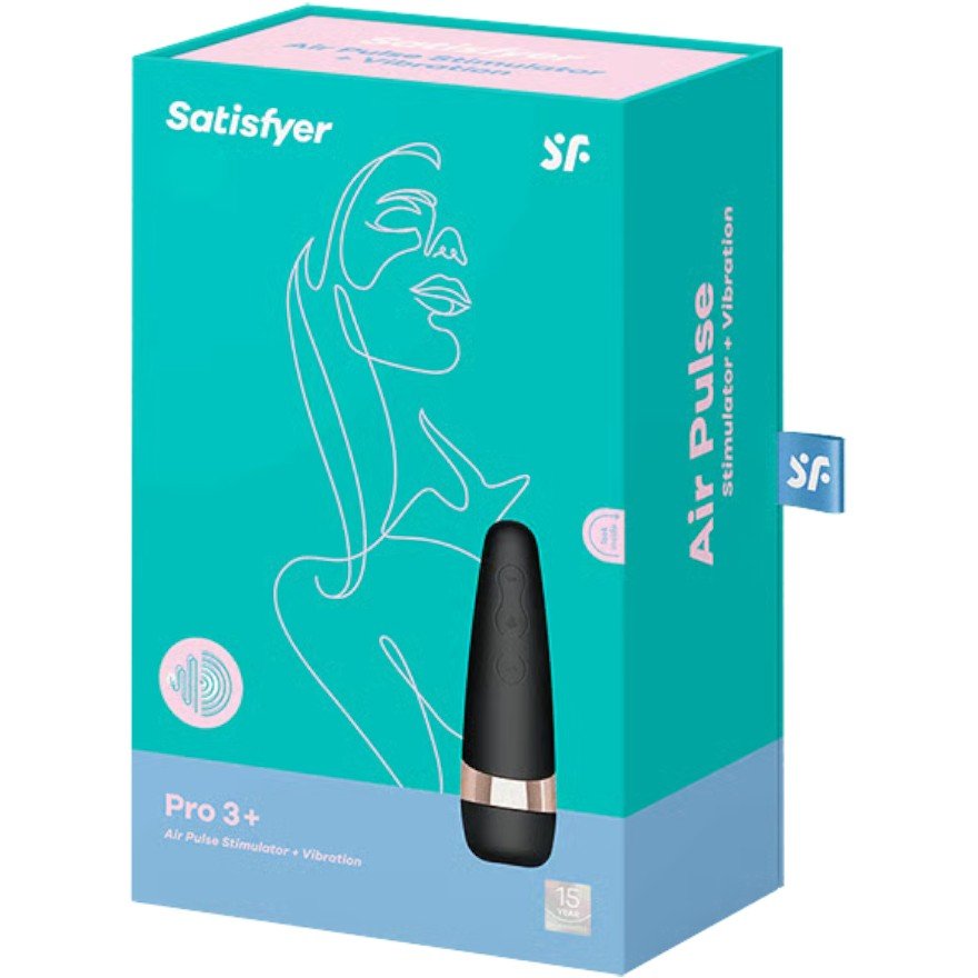 Satisfyer Pro 3+ Air Pulse Rechargeable Clitoral Stimulator