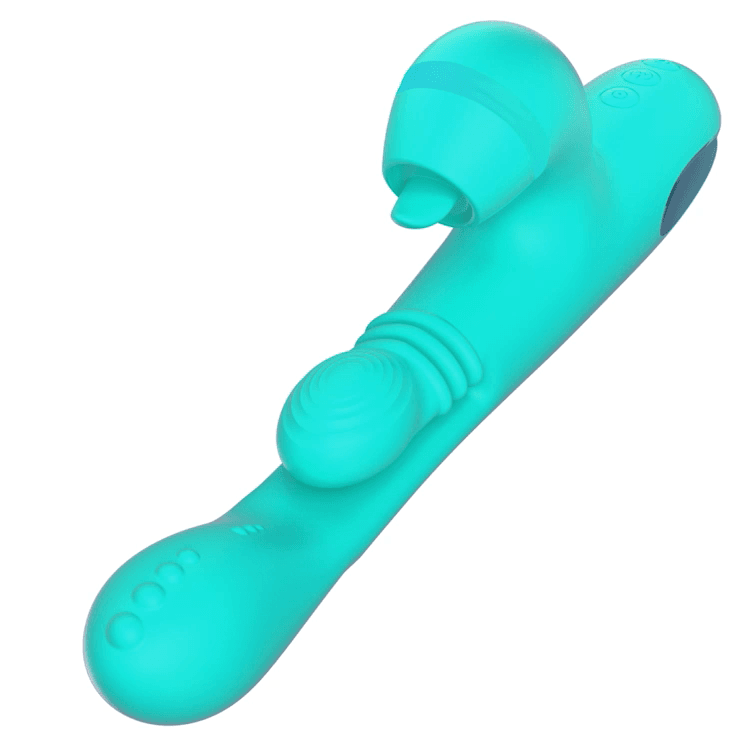 Amovibe Sensa Sway Rechargeable G Spot & Clitoral Vibrator with 4 Interchangeable Sleeves