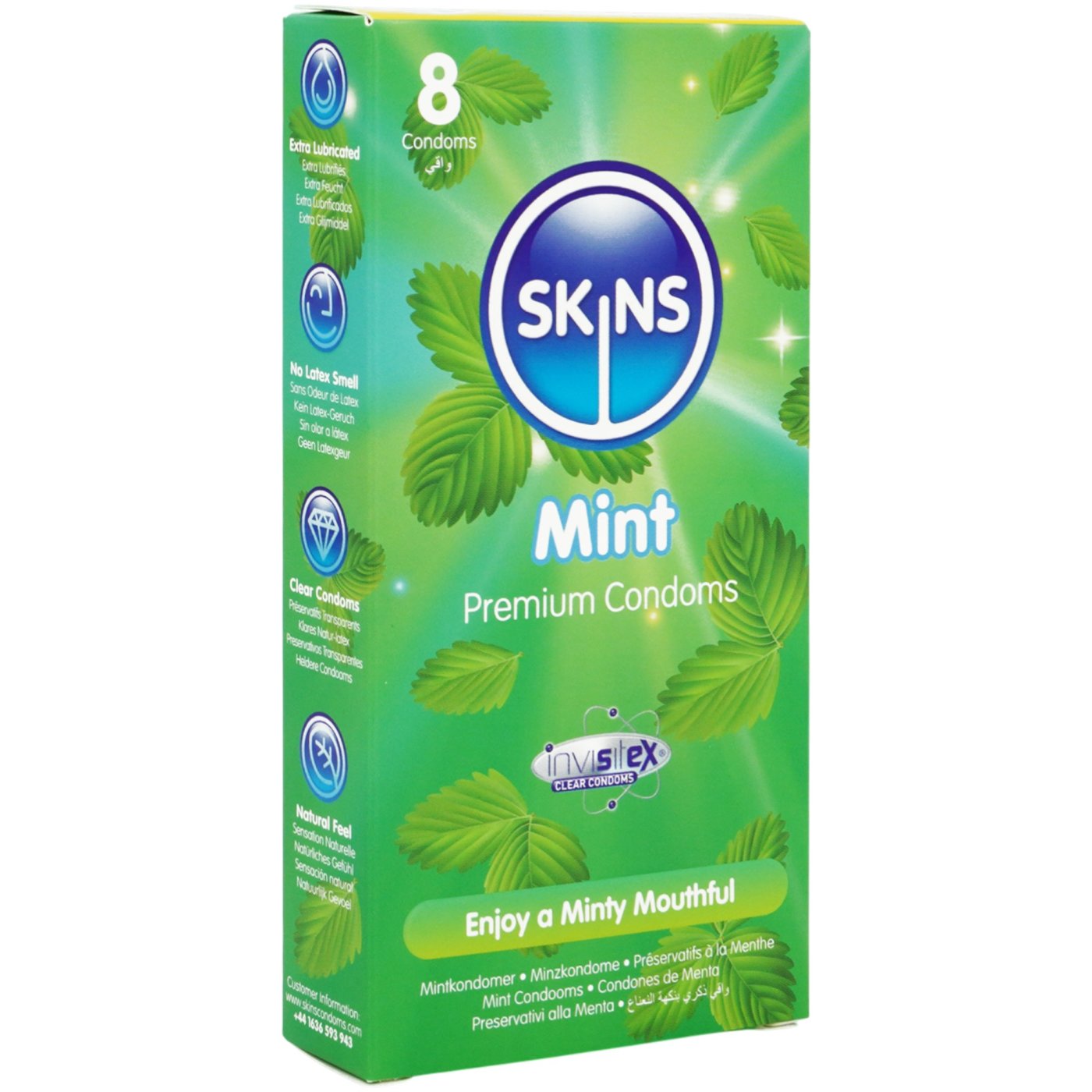Skins Mint Premium Condoms (8 Pack)