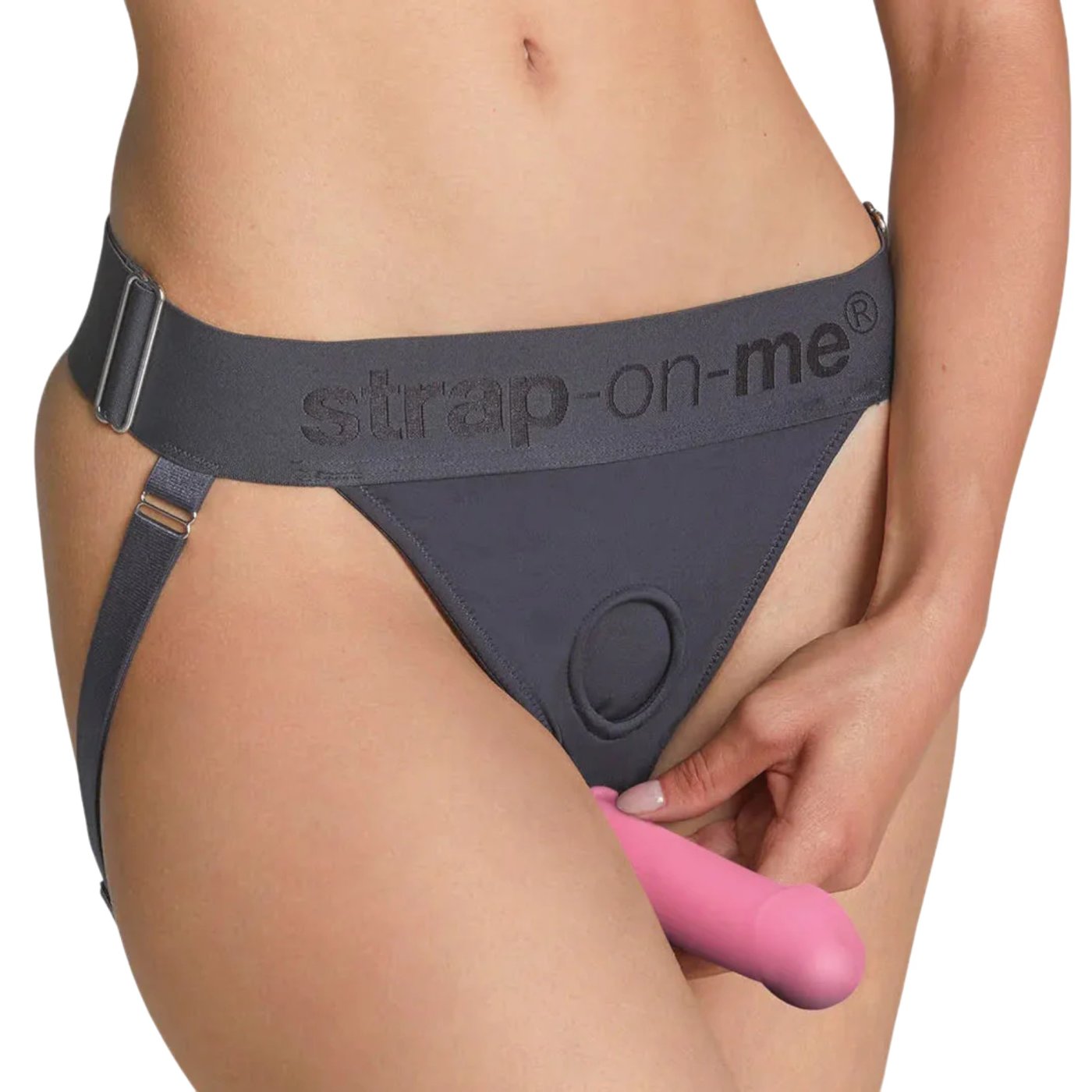 Strap-On-Me Silicone Bendable Strapless Strap-On Pink M