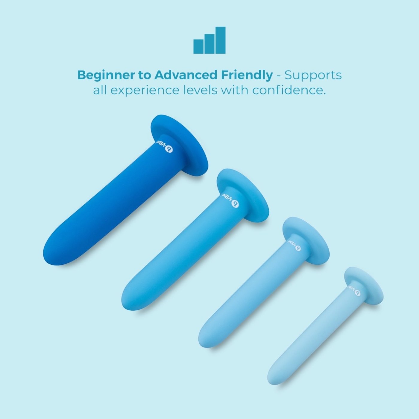 b-Vibe Silicone Anal Dilator Training Set (4-Piece)