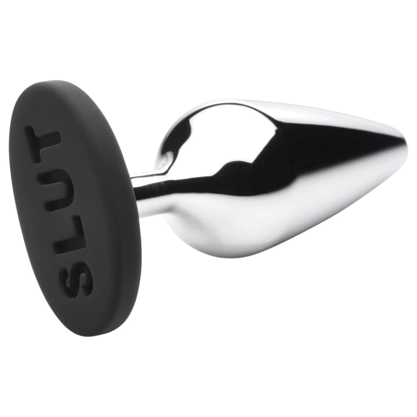 Master Series Butt Slut Metal Butt Plug with Silicone Base