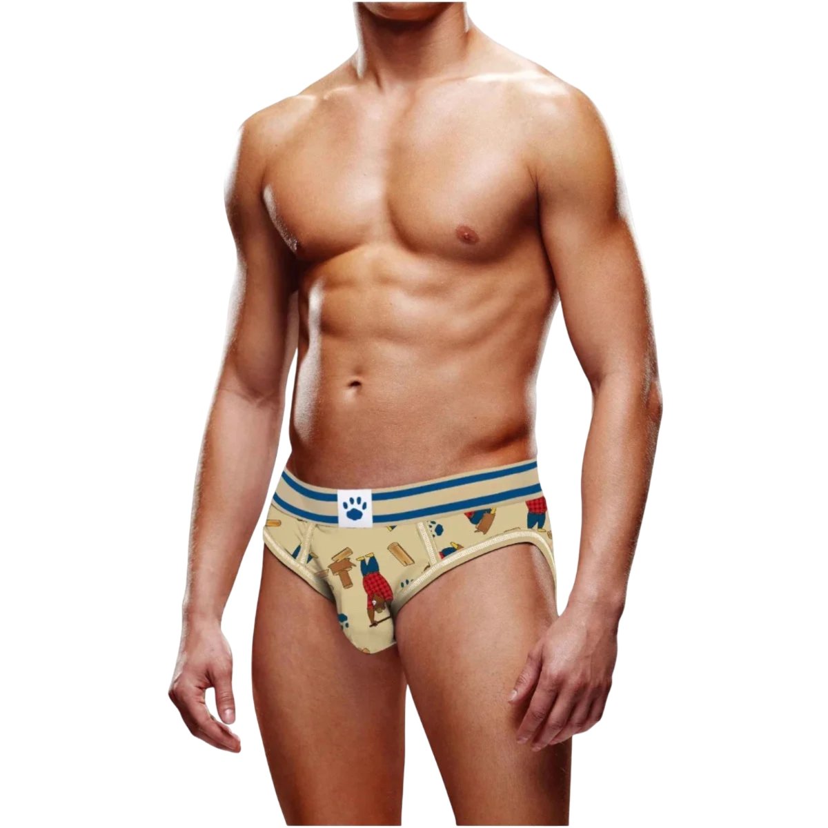 Prowler Lumberbear Backless Brief Open Back Beige, L – Prowler