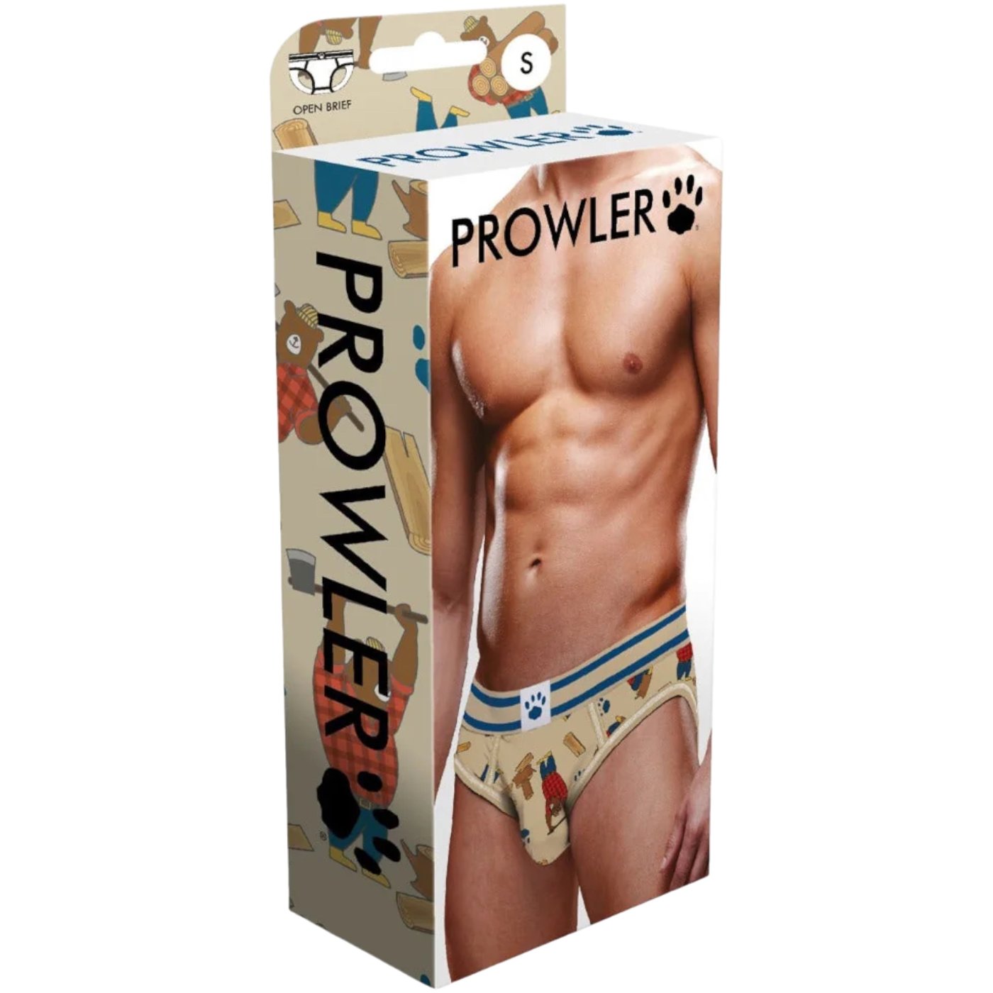 Prowler Lumberbear Backless Brief Open Back Beige
