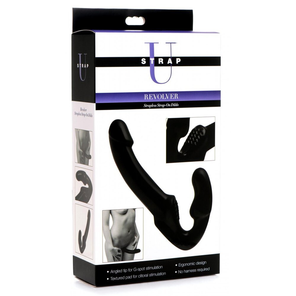Strap U Revolver Strapless Strap-On G-Spot Dildo 6 Inch