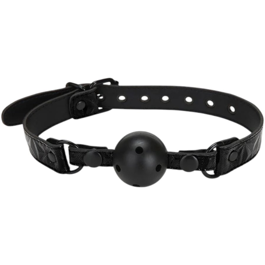 Diamond Collection Beginner’s Friendly Ball Gag - Black