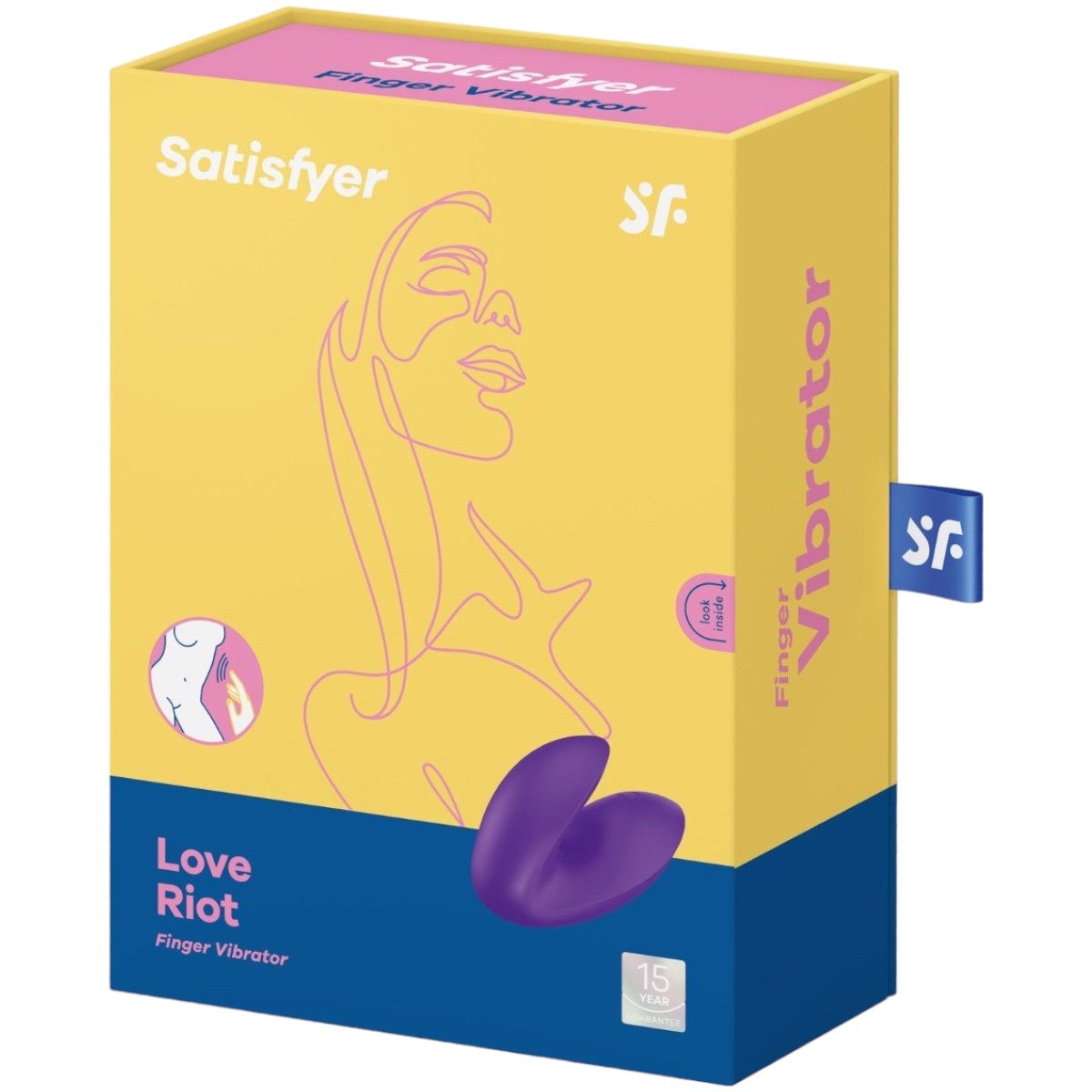 Satisfyer Love Riot Rechargeable Finger Vibrator Purple