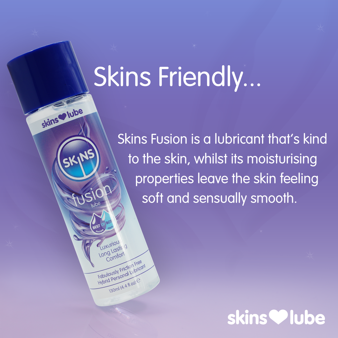 Skins Fusion Hybrid Silicone and Water-Based Lubricant 130ml