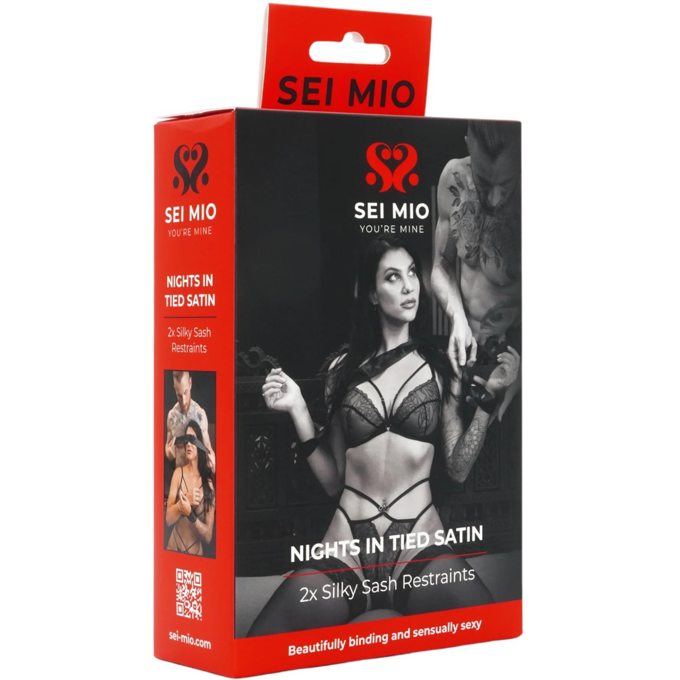 Sei Mio Nights in Tied Satin Silky Sash Restraints (2 Pack)