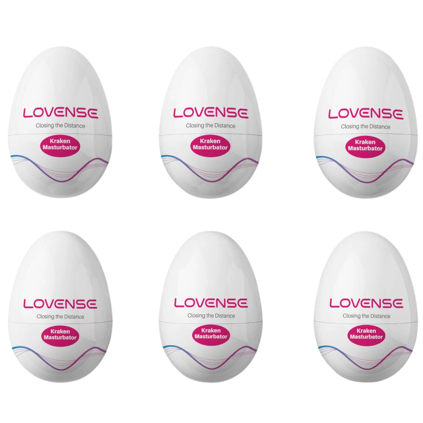 Lovense Kraken 6-Pack Male Masturbator Egg Set