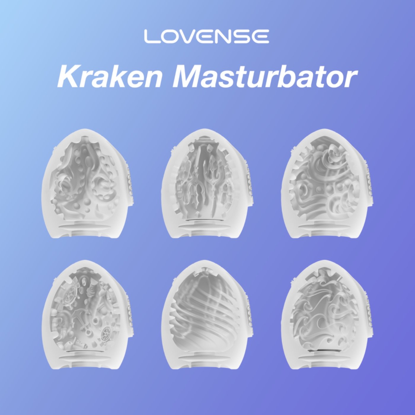 Lovense Kraken 6-Pack Male Masturbator Egg Set