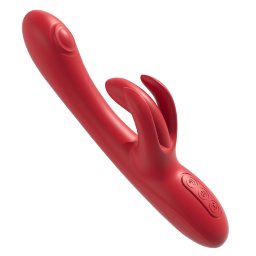 Amovibe Trio Bliss Rechargeable G-Spot Rabbit Vibrator with Tapping Clitoral Stimulator