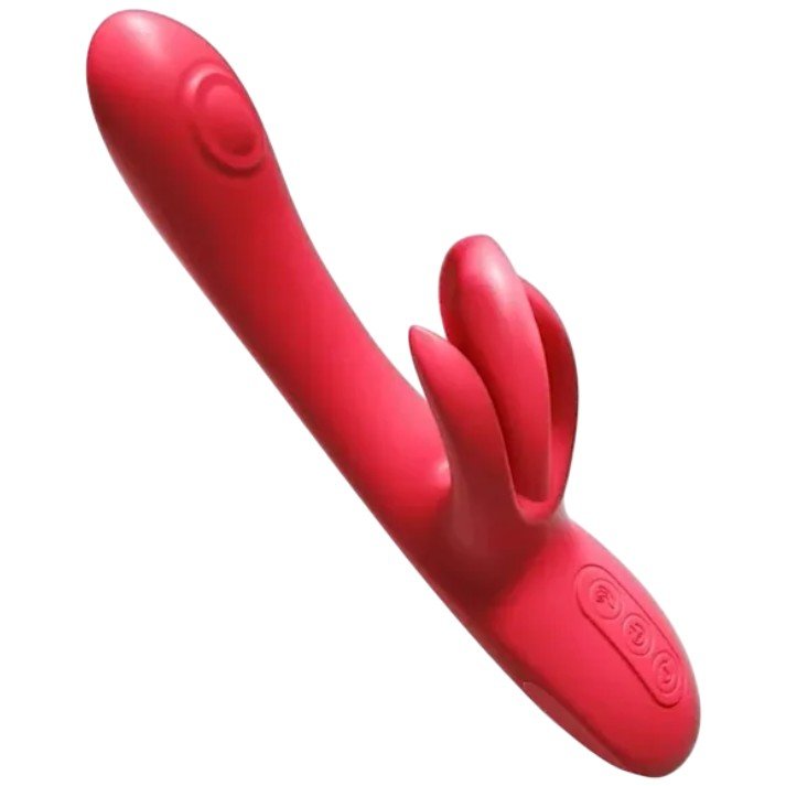 Amovibe Trio Bliss Rechargeable G-Spot Rabbit Vibrator with Tapping Clitoral Stimulator