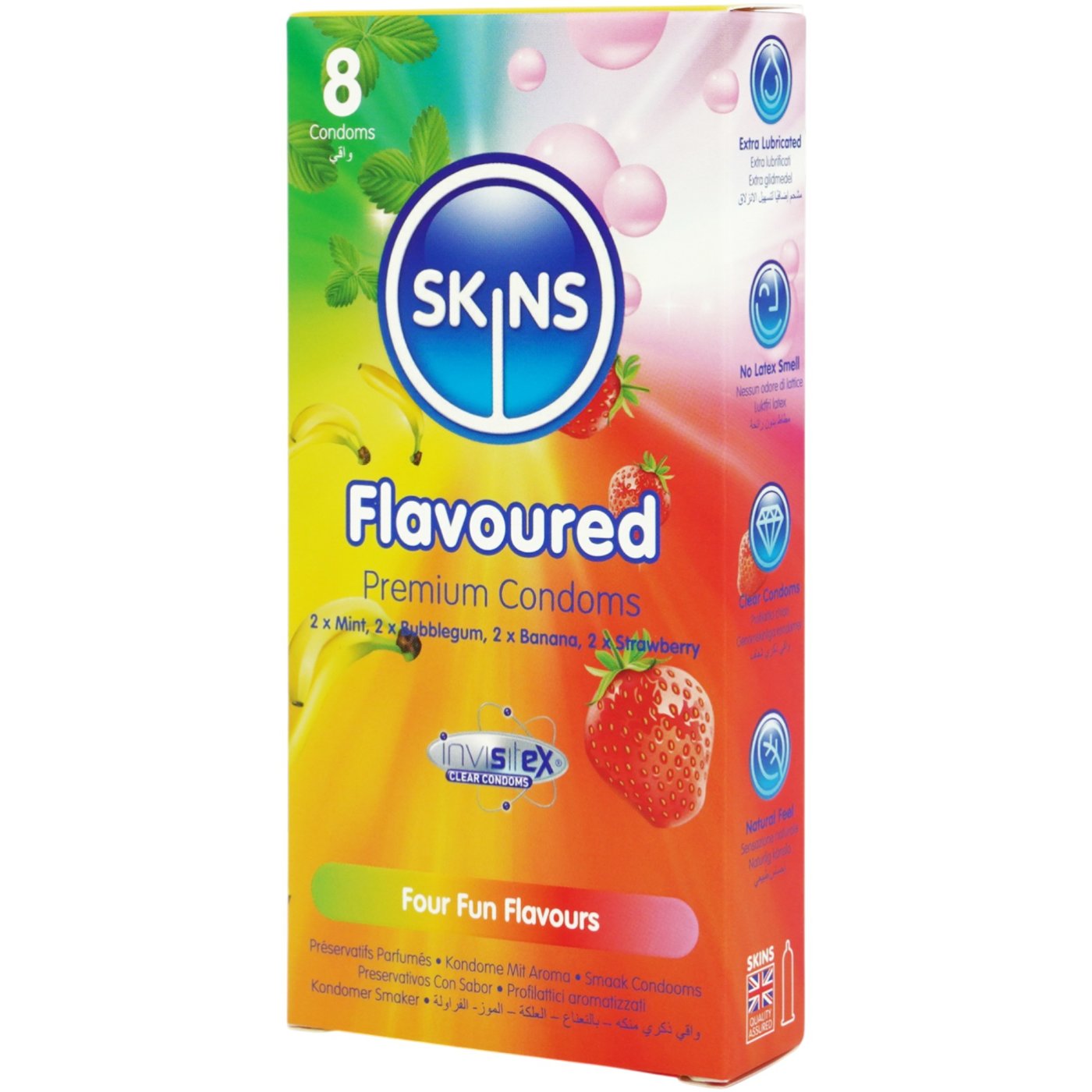 Skins Flavoured Premium Condoms (8 Pack)